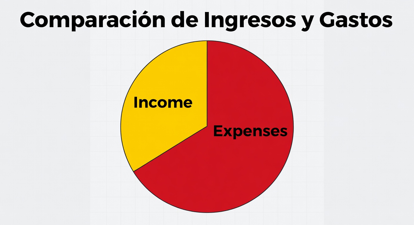 Gráfico de ingresos y gastos